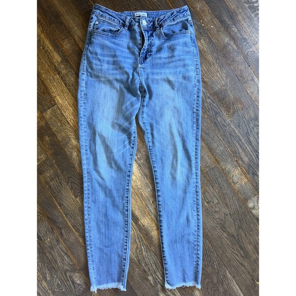 Dear John Joyrich Comfort Skinny Jeans Women's Sz 26 Style Hoover Frayed Raw Hem - Picture 1 of 8
